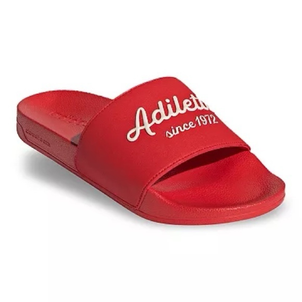 NWT Men’s Red Adidas Slides